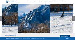 Desktop Screenshot of bouldernordic.org